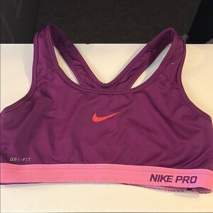 Nike Purple Pink Sports Bra with Racerback